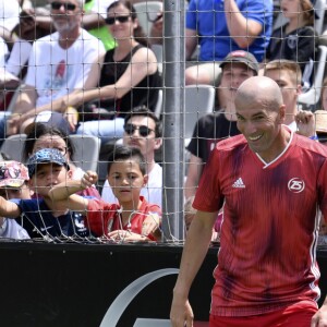 Zinédine Zidane lors de la grande finale de la Z5 Cup à Aix-en-Provence, France, 23 juin 2019.  © Norbert Scanella/Panoramic/Bestimage