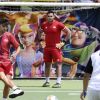 Enzo Zidane et l'équipe vainqueur de la finale des filles lors de la grande finale de la Z5 Cup à Aix-en-Provence, France, 23 juin 2019. © Norbert Scanella/Panoramic/Bestimage