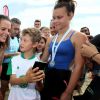 Exclusif - Laure Manaudou - La championne de natation L.Manaudou organise et lance la 1er édition de sa course, la "Swimrun" à Arcachon, France, le 23 juin 2019. © Patrick Bernard/Bestimage