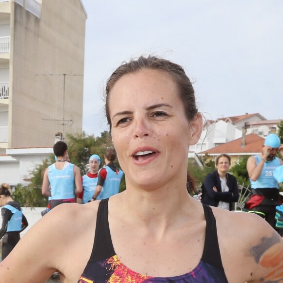 Exclusif - Laure Manaudou - La championne de natation L.Manaudou organise et lance la 1er édition de sa course, la "Swimrun" à Arcachon, France, le 23 juin 2019. © Patrick Bernard/Bestimage