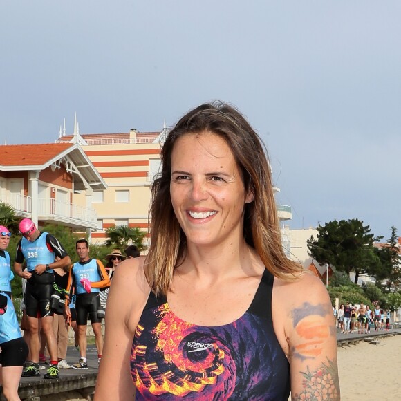 Exclusif - Laure Manaudou - La championne de natation L.Manaudou organise et lance la 1er édition de sa course, la "Swimrun" à Arcachon, France, le 23 juin 2019. © Patrick Bernard/Bestimage