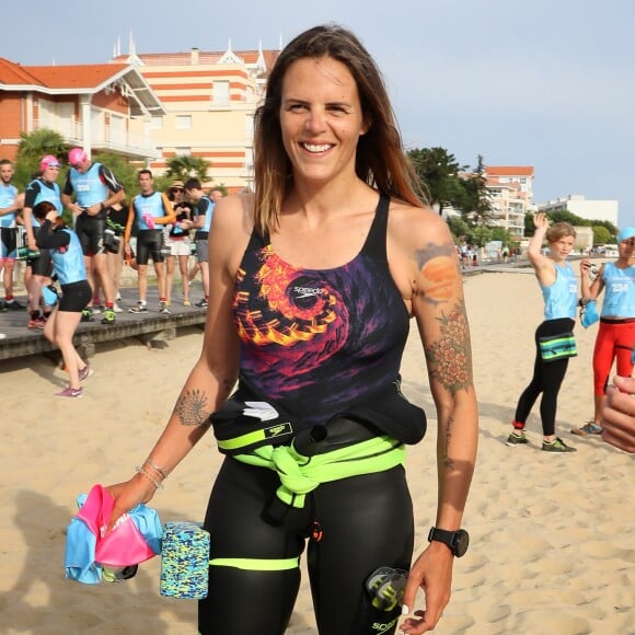 Exclusif - Laure Manaudou - La championne de natation L.Manaudou organise et lance la 1er édition de sa course, la "Swimrun" à Arcachon, France, le 23 juin 2019. © Patrick Bernard/Bestimage