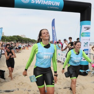 Exclusif - Laure Manaudou - La championne de natation L.Manaudou organise et lance la 1er édition de sa course, la "Swimrun" à Arcachon, France, le 23 juin 2019. © Patrick Bernard/Bestimage