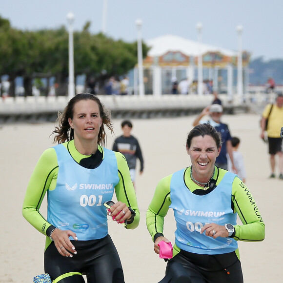 Exclusif - Laure Manaudou - La championne de natation L.Manaudou organise et lance la 1er édition de sa course, la "Swimrun" à Arcachon, France, le 23 juin 2019. © Patrick Bernard/Bestimage