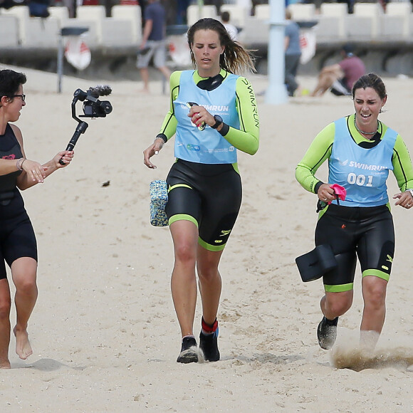 Exclusif - Laure Manaudou - La championne de natation L.Manaudou organise et lance la 1er édition de sa course, la "Swimrun" à Arcachon, France, le 23 juin 2019. © Patrick Bernard/Bestimage