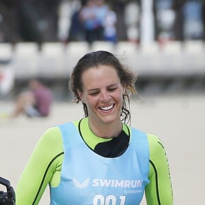 Exclusif - Laure Manaudou - La championne de natation L.Manaudou organise et lance la 1er édition de sa course, la "Swimrun" à Arcachon, France, le 23 juin 2019. © Patrick Bernard/Bestimage