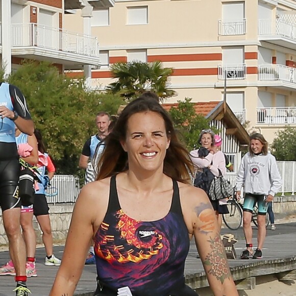 Exclusif - Laure Manaudou - La championne de natation L.Manaudou organise et lance la 1er édition de sa course, la "Swimrun" à Arcachon, France, le 23 juin 2019. © Patrick Bernard/Bestimage