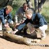 Les princes Harry et William au Botswana en 2010.