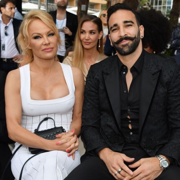 Pamela Anderson et Adil Rami lors de la soirée Amber Lounge Monaco 2019 au profit de la fondation de Jackie Stewart "Race Against Dementia" à l'hôtel Méridien Beach Plaza à Monaco, le 24 mai 2019. © Bruno Bebert / Bestimage