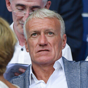 Didier Deschamps dans les tribunes lors du quart de finale de la Coupe du Monde Féminine de football opposant les Etats-Unis à la France au Parc des Princes à Paris, France, le 28 juin 2019. Les USA ont gagné 2-1. © Pierre Perusseau/Bestimage