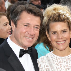 Christian Estrosi et sa femme Laura Tenoudji - Montée des marches du film "A Hidden Life" lors du 72ème Festival International du Film de Cannes, le 19 mai 2019. © Denis Guignebourg/Bestimage