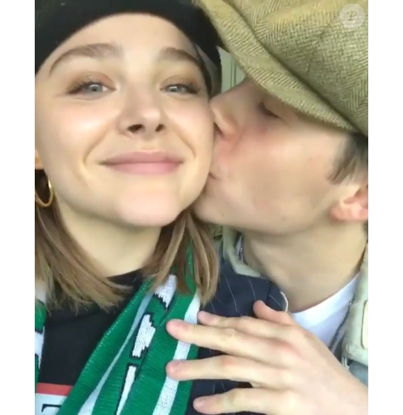 Chloe Moretz et Brooklyn Beckham à Dublin. Octobre 2017.