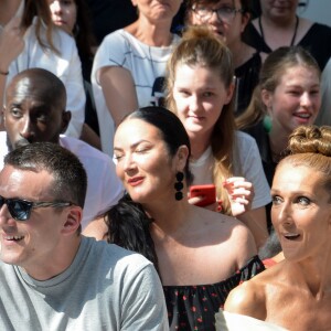 Céline Dion et Pepe Munoz assistent au défilé de mode Haute-Couture Automne/Hiver 2019/2020 Alexandre Vauthier à Paris. Le 2 juillet 2019. © Veeren Ramsamy / Christophe Clovis / Bestimage