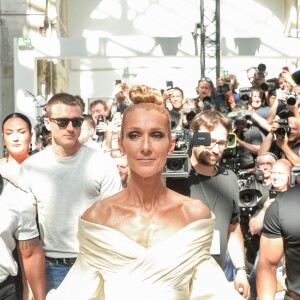 Celine Dion assiste au défilé de mode Haute-Couture Automne/Hiver 2019/2020 Alexandre Vauthier à Paris. Le 2 juillet 2019. © Veeren Ramsamy / Christophe Clovis / Bestimage