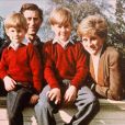  Charles, Diana, Harry et William en février 1991 