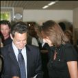 Nicolas Sarkozy et Cécilia Attias à Neuilly-sur-Seine, en 2007.