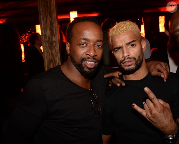 Exclusif - Sidney Govou et Brahim Zaibat - After-party de la 12ème cérémonie des Globes de Cristal à l'Arc à Paris, le 12 février 2018. © Rachid Bellak / Pool / Bestimage