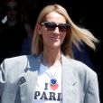 Celine Dion à la sortie de l'hôtel de Crillon à Paris pendant la fashion week Haute-Couture automne-hiver 2019/2020 le 3 juillet 2019.
