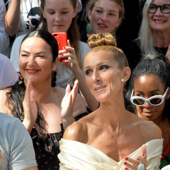 Celine Dion, Pepe Munoz, Morgane Polanski - Front row du Défilé de mode Haute-Couture Automne/Hiver 2019/2020 Alexandre Vauthier à Paris. Le 2 juillet 2019. © Veeren Ramsamy / Christophe Clovis / Bestimage