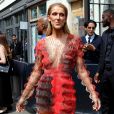 Céline Dion arrive au défilé Iris van Herpen haute couture Automne-Hiver 2019/2020 à Paris, France, le 1er Juillet 2019.