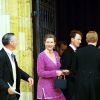 Tiggy Legge-Bourke, ancienne nounou du prince Harry, au mariage du prince Edward et de Sophie Rhys-Jones en juin 1999 à Londres.