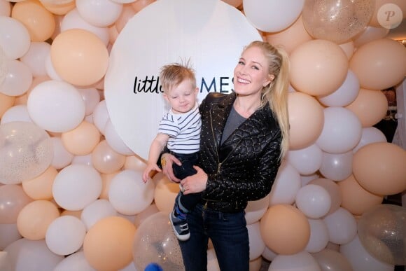 Heidi Pratt et son fils Gunner au lancement de sa marque de vêtements pour enfant "Little James" de K.Cavallari à Pacific Palisades, le 16 mars 2019.