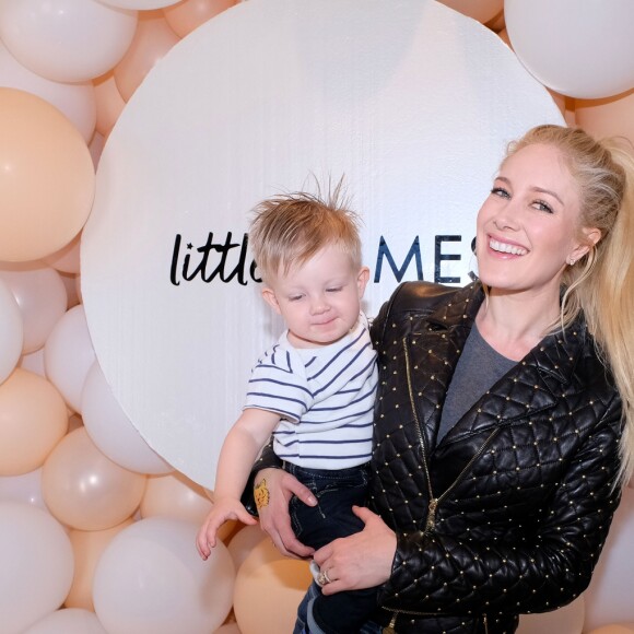 Heidi Pratt et son fils Gunner au lancement de sa marque de vêtements pour enfant "Little James" de K.Cavallari à Pacific Palisades, le 16 mars 2019.