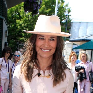 Pippa Middleton lors du tournoi de Wimbledon 2019 à Londres, le 8 juillet 2019.