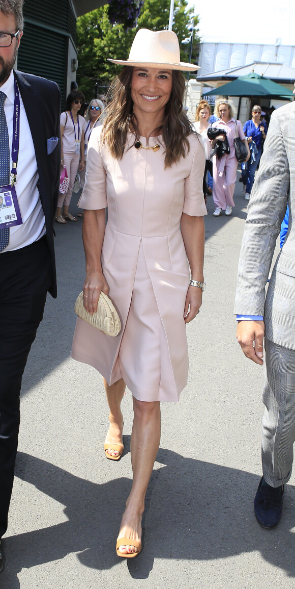 Pippa Middleton lors du tournoi de Wimbledon 2019 à Londres, le 8 juillet 2019.