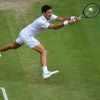 Novak Djokovic (Ser) lors du Tournoi de tennis de Wimbledon 2019 à Londres, Royaume Uni, le 8 juillet 2019. © Antoine Couvercelle/Panoramic/Bestimage