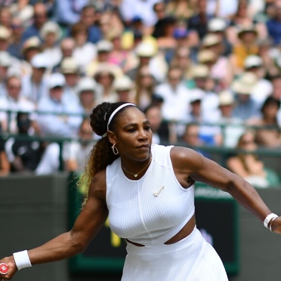 Serena Williams (USA) lors du Tournoi de tennis de Wimbledon 2019 à Londres, Royaume Uni, le 8 juillet 2019. © Antoine Couvercelle/Panoramic/Bestimage