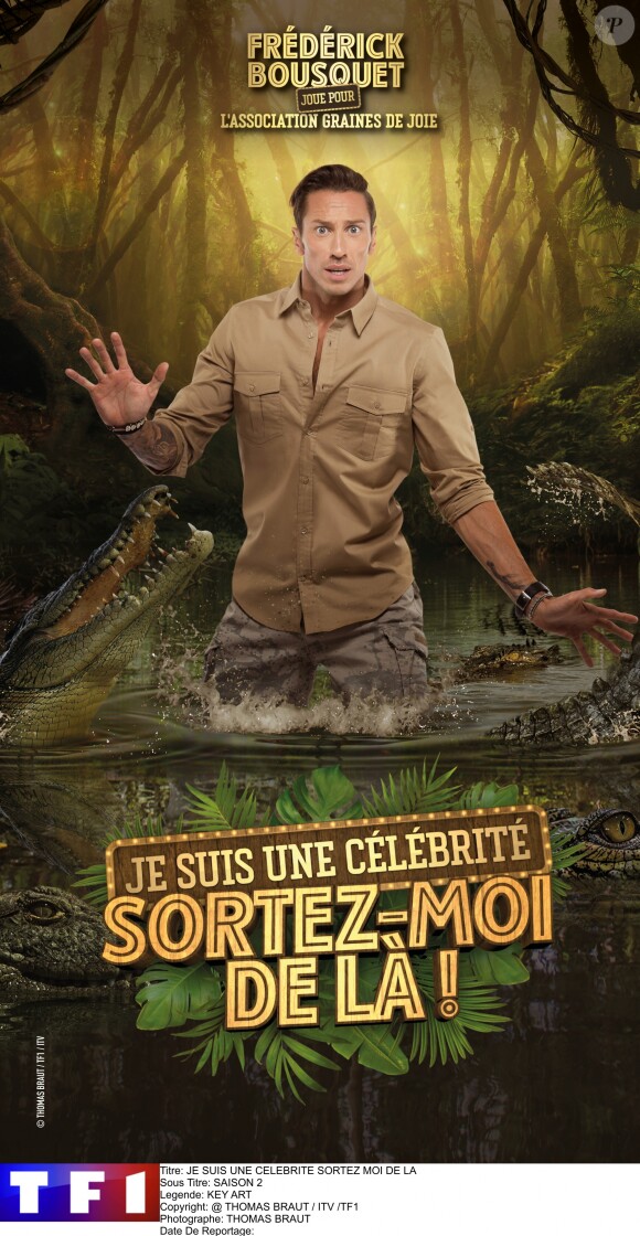 Frédérick Bousquet, photo officielle de "Je suis une célébrité sortez-moi de là", sur TF1