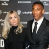 Anthony Martial et Mélanie Da Cruz lors du dîner de gala "United For Unicef" à Manchester, le 15 novembre 2017.