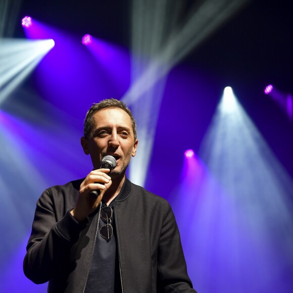 Exclusif - Gad Elmaleh au côté de Daniel Levi lors du concert de ce dernier "Daniel Levi & Friends" à l'Olympia à Paris le 6 juin 2019. © Pierre Perusseau/Bestimage