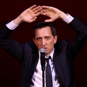 Exclusif - Gad Elmaleh se produit sur la mythique scène du "Carnegie Hall" à New York, avec son spectacle "Oh My Gad", entièrement joué en anglais. New York, le 11 février 2017. © Dominique Jacovides/Bestimage