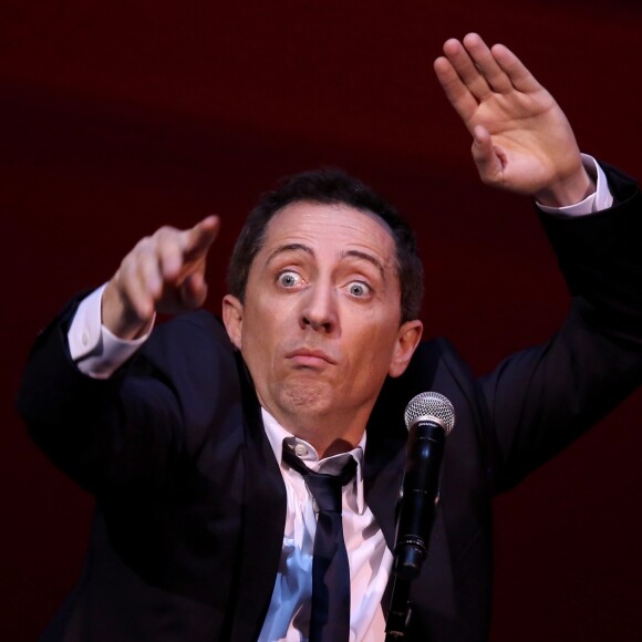 Exclusif - Gad Elmaleh se produit sur la mythique scène du "Carnegie Hall" à New York, avec son spectacle "Oh My Gad", entièrement joué en anglais. New York, le 11 février 2017. © Dominique Jacovides/Bestimage