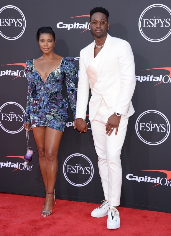 Gabrielle Union et son mari Dwyane Wade assistent aux ESPY Awards 2019 au Staples Center à Los Angeles, le 10 juillet 2019.