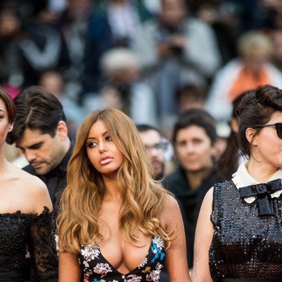 Benoît Magimel, Clotilde Courau, Zahia Dehar et Rebecca Zlotowski (du film 'Une fille facile') lors de la montée des marches du film "A Hidden Life" lors du 72ème Festival International du Film de Cannes. Le 19 mai 2019 © Jacovides-Moreau / Bestimage