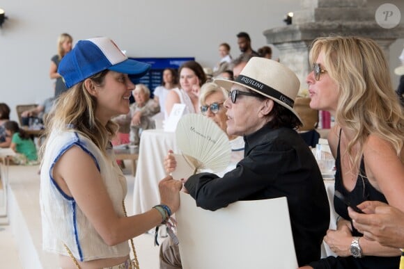 Exclusif  - Marion Cotillard, la chanteuse Dani, Sarah Lavoine dans la tente VIP lors du Longines Paris Eiffel Jumping au Champ de Mars à Paris, le samedi 6 juillet 2019. © Luc Castel/Bestimage