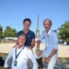 Exclusif - Pénélope Leprévost, Franck Curtis et Amaury de la Lance lors du Longines Paris Eiffel Jumping au Champ de Mars à Paris, France, le 6 juillet 2019. © Pierre Perusseau/Bestimage
