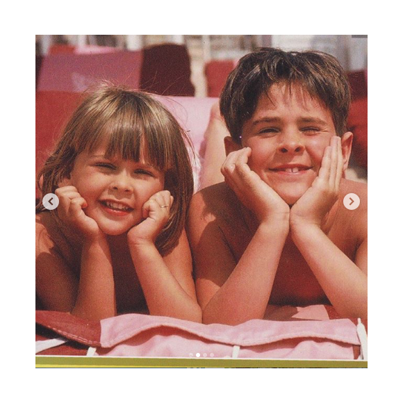 La belle Ophélie Meunier et son grand frère Edouard. Des photos dévoilées le 13 juillet 2019.