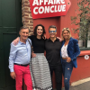 Caroline Margeridon avec l'équipe d'"Affaire conclue", le 29 mai 2019