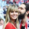 Heidi Klum et son fiancé Tom Kaulitz assistent au match de Bundesliga "FC Bayern Munich - Eintracht Francfort" à Munich, le 18 mai 2019.
