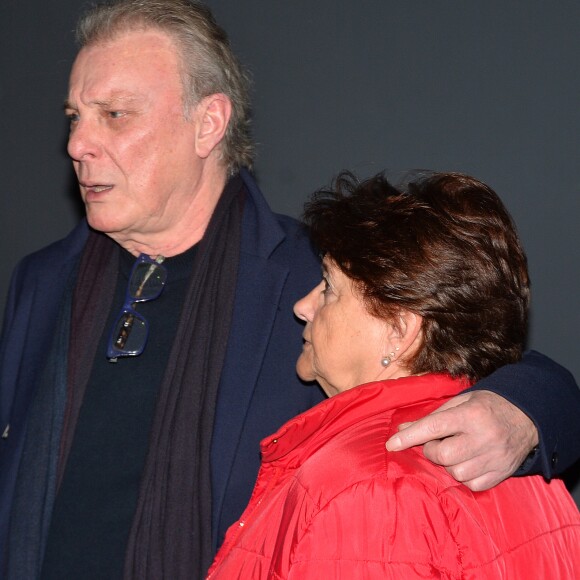 Herbert Léonard et sa femme Cléo (Chantal Rousselot) - Avant-première du film "Les dents, pipi et au lit" au cinéma UGC Ciné Cité Les Halles à Paris, France, le 27 mars 2018. © Veeren/Bestimage