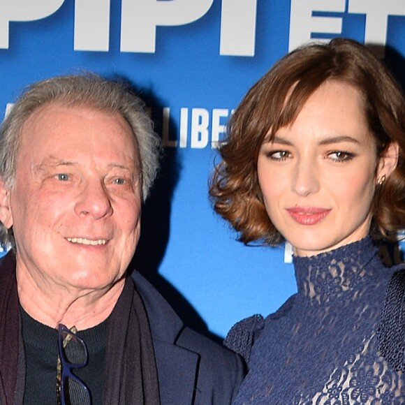 Herbert Léonard et Louise Bourgoin - Avant-première du film "Les dents, pipi et au lit" au cinéma UGC Ciné Cité Les Halles à Paris, France, le 27 mars 2018. © Veeren/Bestimage