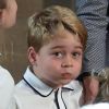 Le prince George de Cambridge - Cérémonie de mariage de la princesse Eugenie d'York et Jack Brooksbank en la chapelle Saint-George au château de Windsor le 12 octobre 2018.