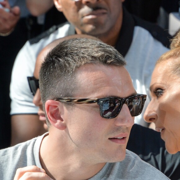 Celine Dion, Pepe Munoz - Front row du Défilé de mode Haute-Couture Automne/Hiver 2019/2020 Alexandre Vauthier à Paris. Le 2 juillet 2019. © Veeren Ramsamy / Christophe Clovis / Bestimage