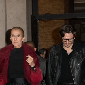 Céline Dion et Pepe Munoz à la sortie du restaurant Girafe à Paris, France, le 27 janvier 2019.