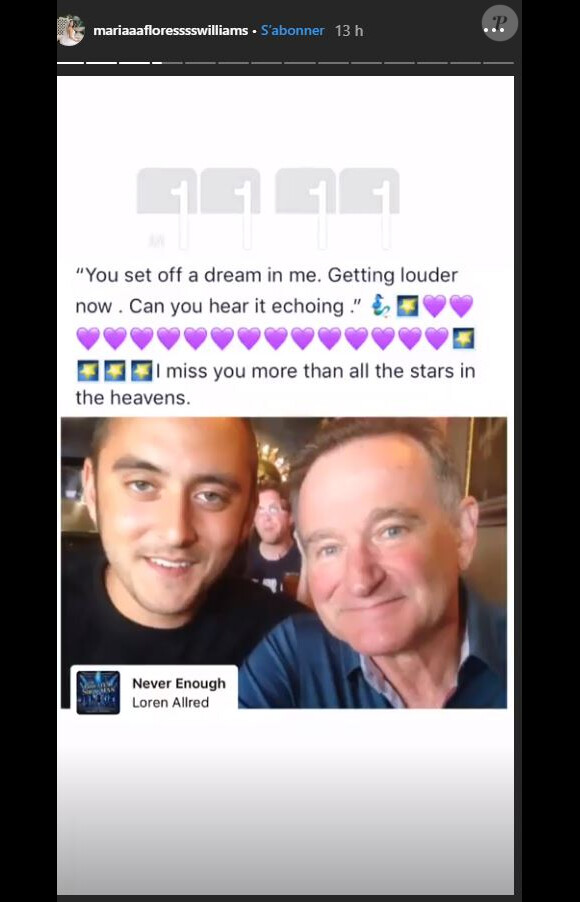 Le fils de Robin Williams, Cody Williams, a épousé Maria Flores le 21 juillet 2019.