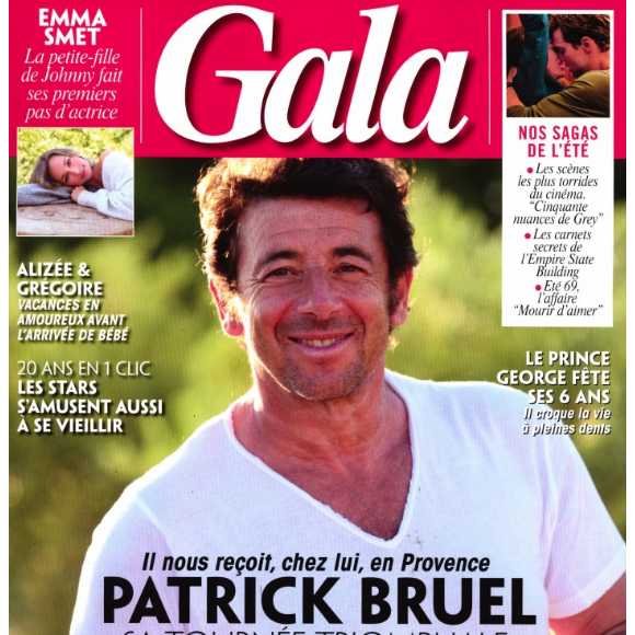 Patrick Bruel en couverture de "Gala" (N°1363)